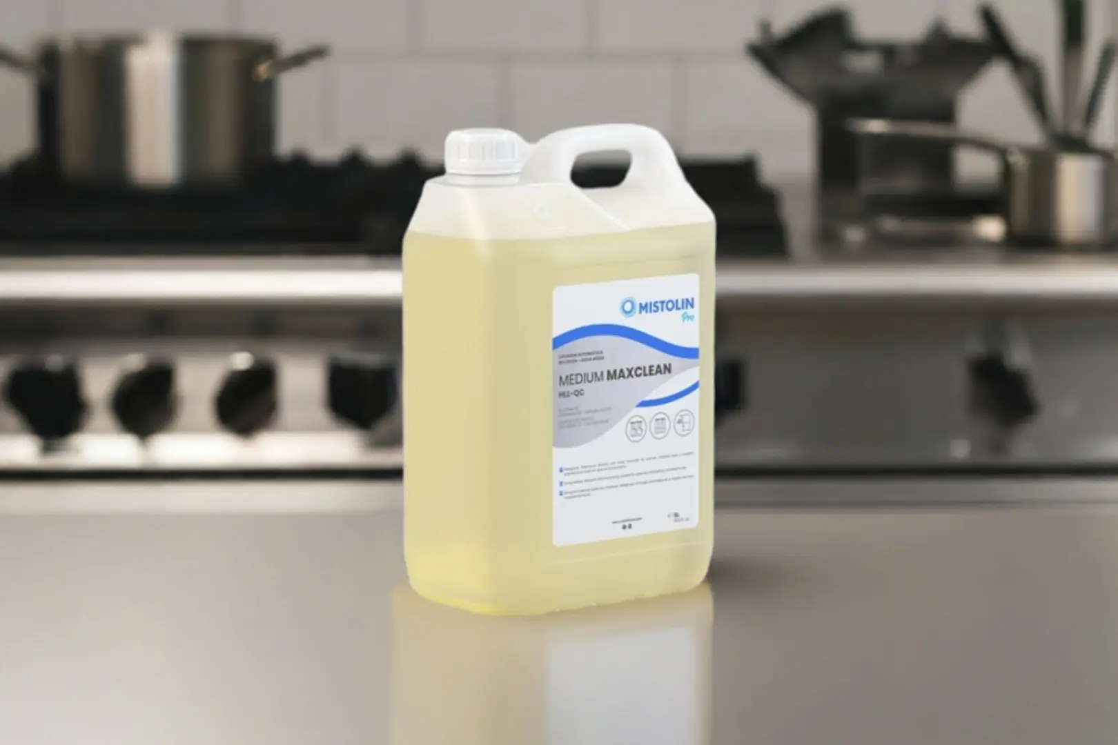 Medium Maxclean HLL-QC Mistolin – Industrial Alkaline Dishwashing Detergent [5LT]