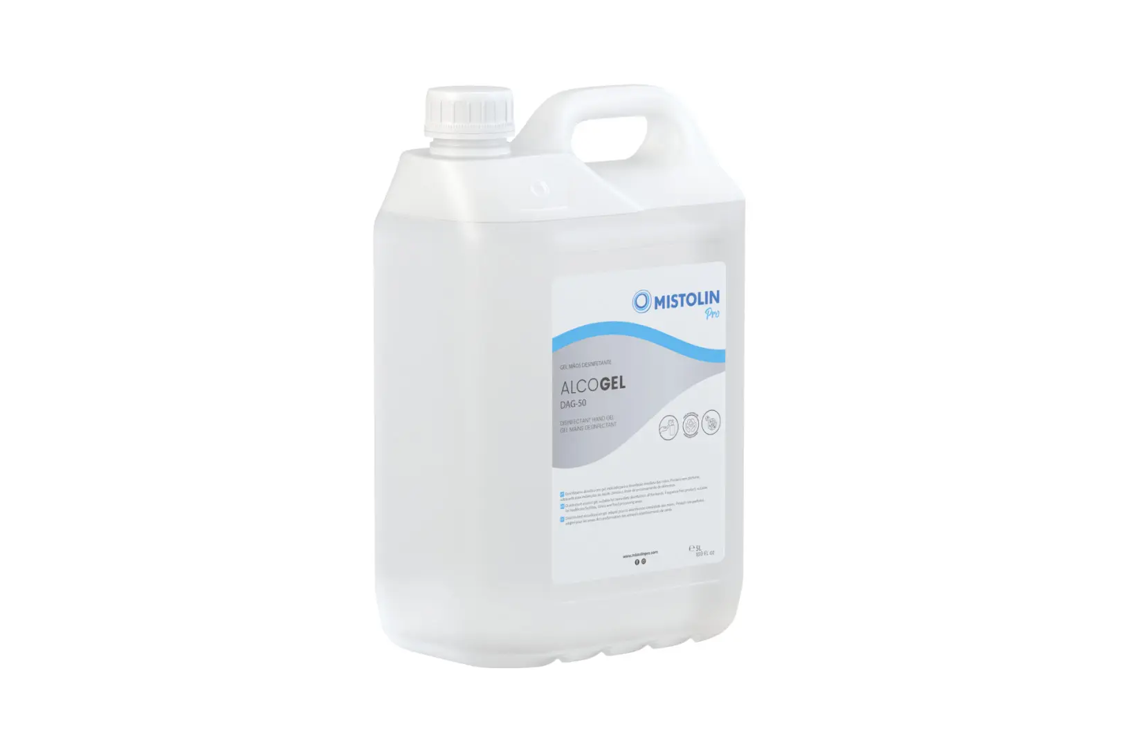Alcogel DAG-50 Mistolin Desinfetante Mãos Gel [5LT]